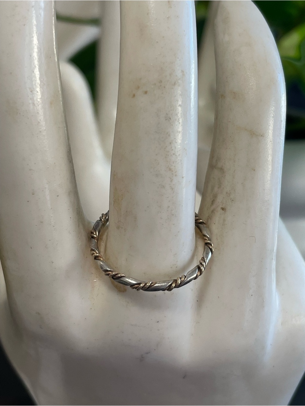 Twisted Two-Tone Stackable Band - Women Jewelry